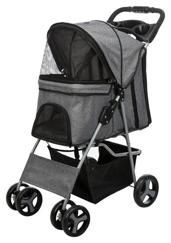 TRIXIE Hundebuggy – Grau, bis 11 kg