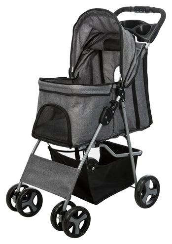 TRIXIE Hundebuggy – Grau, bis 11 kg – Produktansicht 3