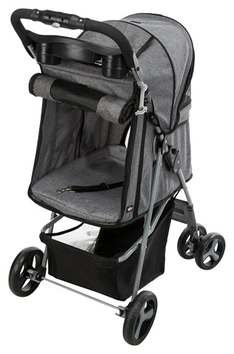 TRIXIE Hundebuggy – Grau, bis 11 kg – Produktansicht 8