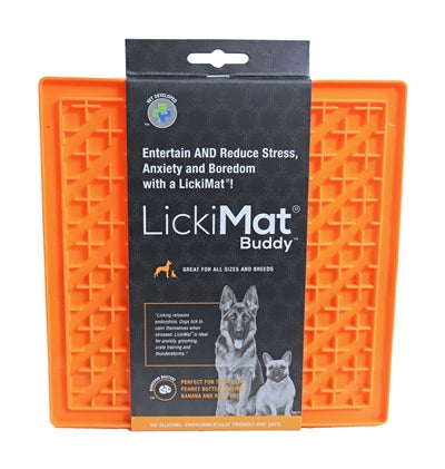 LickiMat Buddy – Leckmatte in Orange – Produktansicht 2