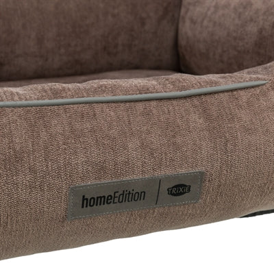 TRIXIE Vital Lennox – Eckiges Hundebett in Braun – Produktansicht 2