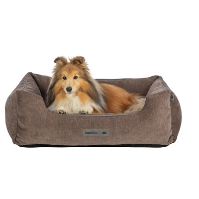 TRIXIE Vital Lennox – Eckiges Hundebett in Braun – Produktansicht 8