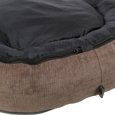 TRIXIE Vital Lennox – Rundes Hundebett in Braun – Produktansicht 4