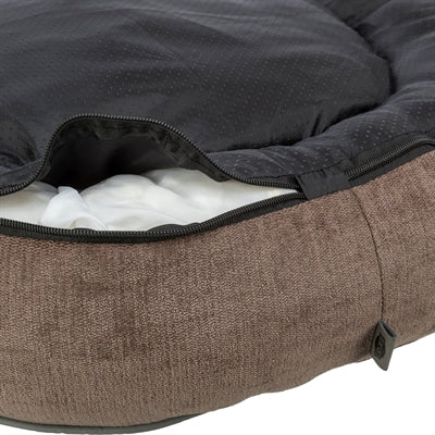 TRIXIE Vital Lennox – Rundes Hundebett in Braun – Produktansicht 5