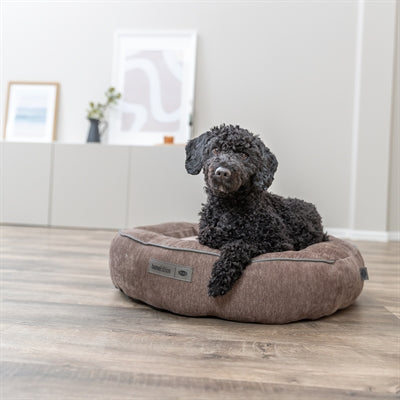 TRIXIE Vital Lennox – Rundes Hundebett in Braun – Produktansicht 9