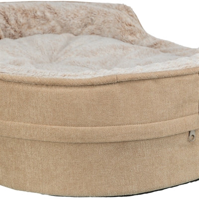 TRIXIE Vital Lino Soft – Hundebett in Beige/Creme – Produktansicht 4