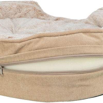 TRIXIE Vital Lino Soft – Hundebett in Beige/Creme – Produktansicht 5