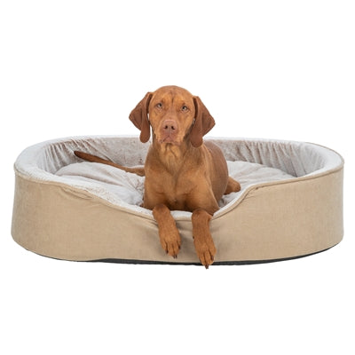 TRIXIE Vital Lino Soft – Hundebett in Beige/Creme – Produktansicht 8